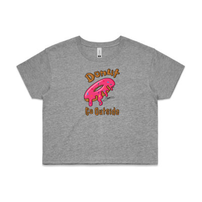 Rab Designs - Donut go outside - AS Colour CROP TEE - 4062 Thumbnail