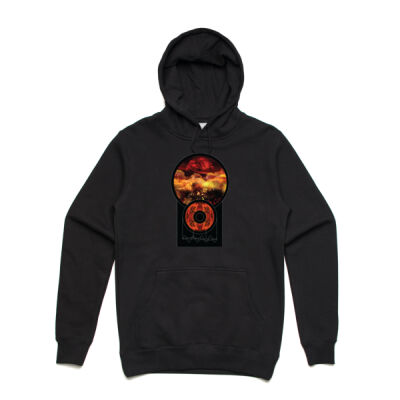 Moon Design - Stencil Unisex Hood Thumbnail